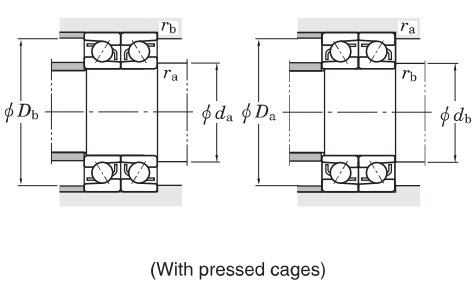 角接觸球軸承，品牌：KOYO，尺寸圖5